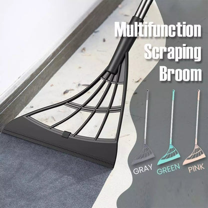 Eco-Friendly Broom with Scraper