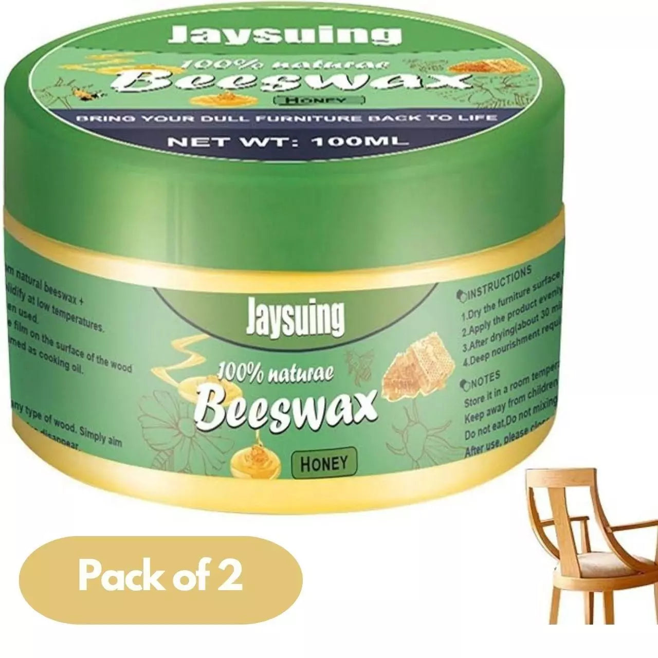 Pure natural beeswax blocks