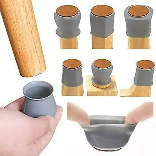 Silicone chair leg pads