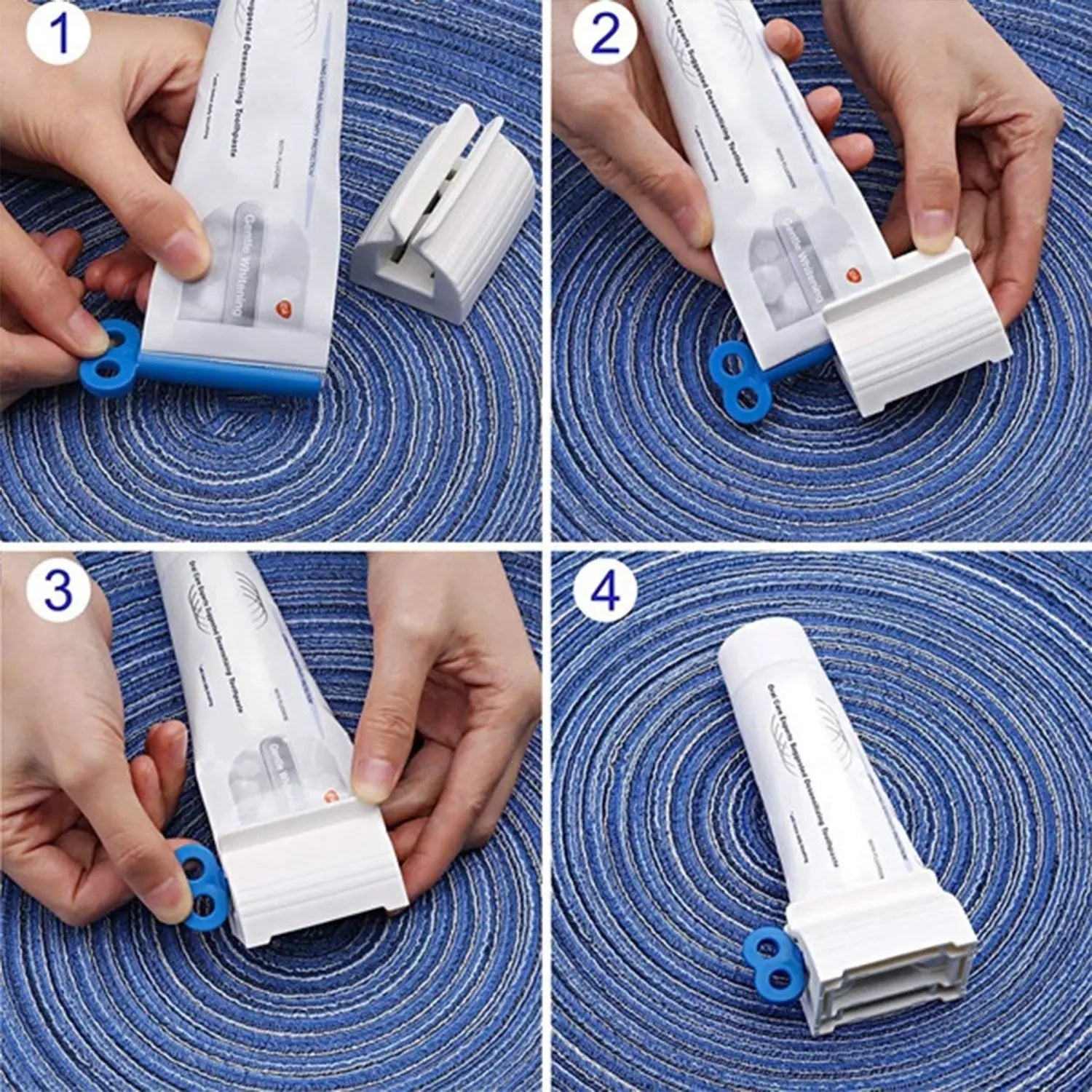 Rolling toothpaste squeezer