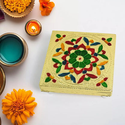 Decorative Wooden Chowki Bajot