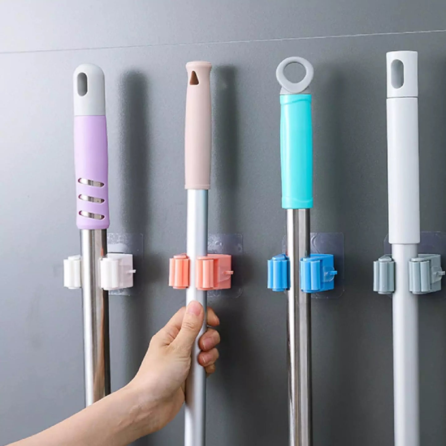 Self-Adhesive Mop Broom Holder