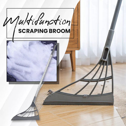 Eco-Friendly Broom with Scraper