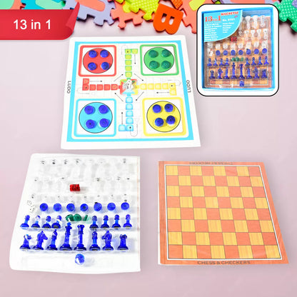 13-in-1 Travel Board Games