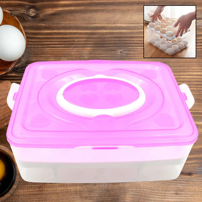 32-Grid Egg Storage Tray - Home & Kitchen