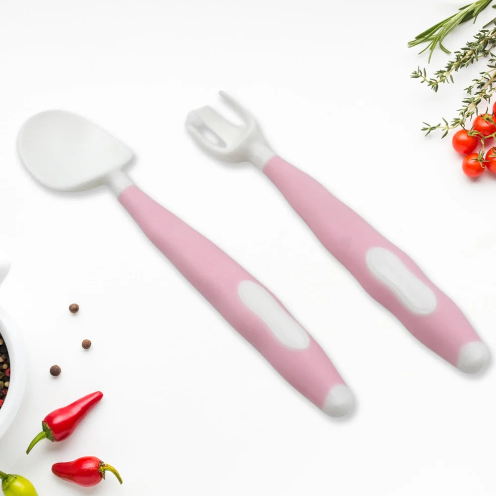 Bendable toddler spoon & fork