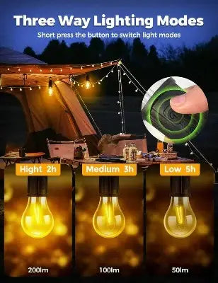 Decorative hanging bulb with 3 modes