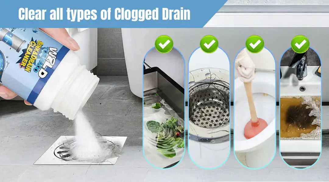 Sink and drain cleaner powder