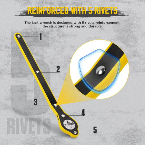 Advance car jack wrench tool