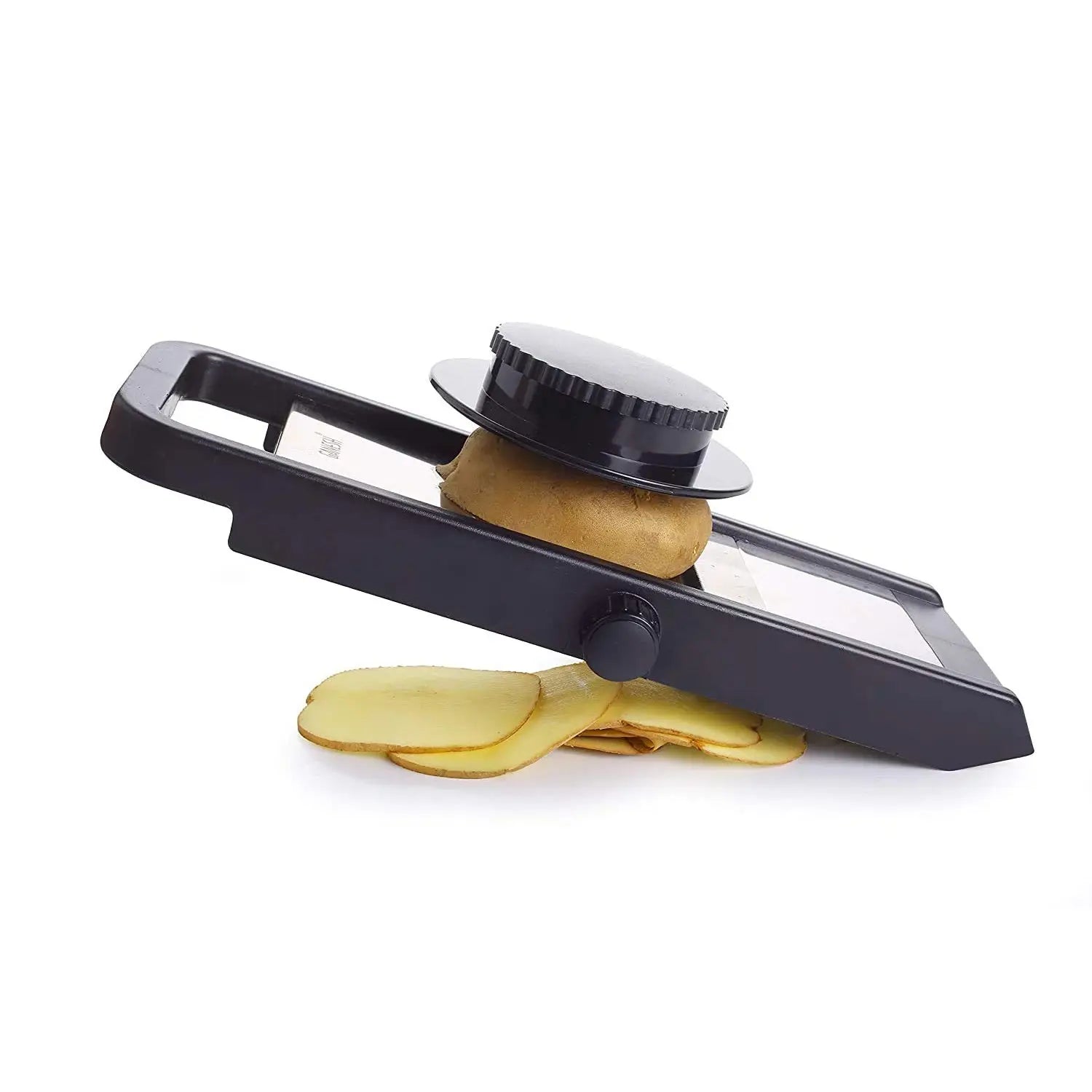 Adjustable stainless steel vegetable slicer