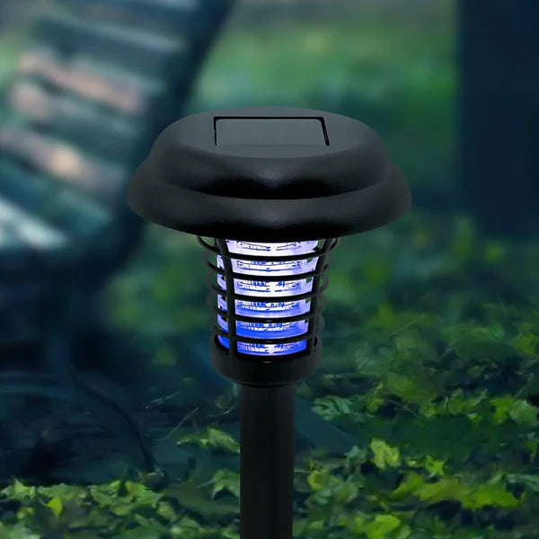 Solar bug zapper light
