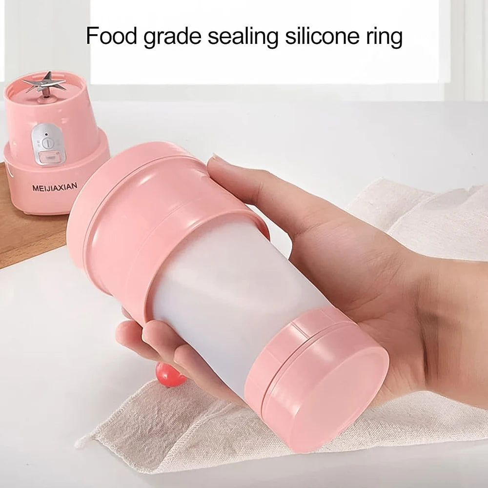 Portable electric juicer blender