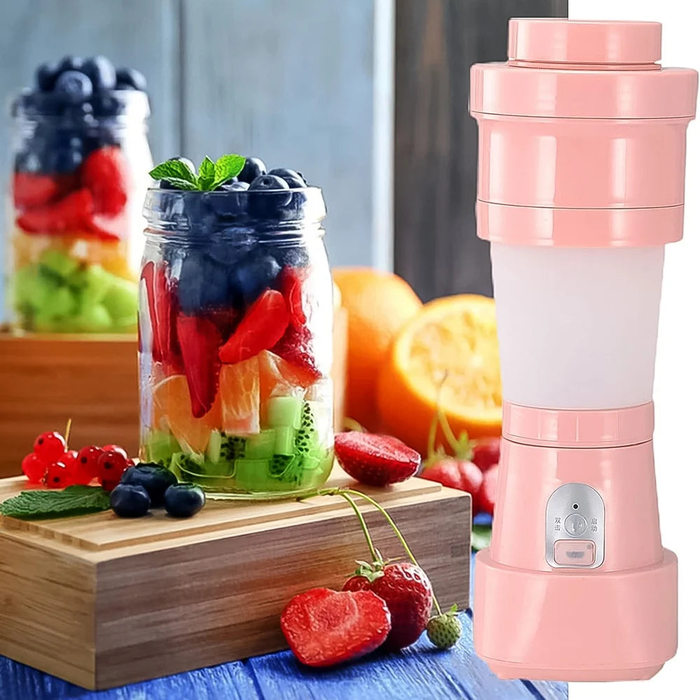Portable electric juicer blender