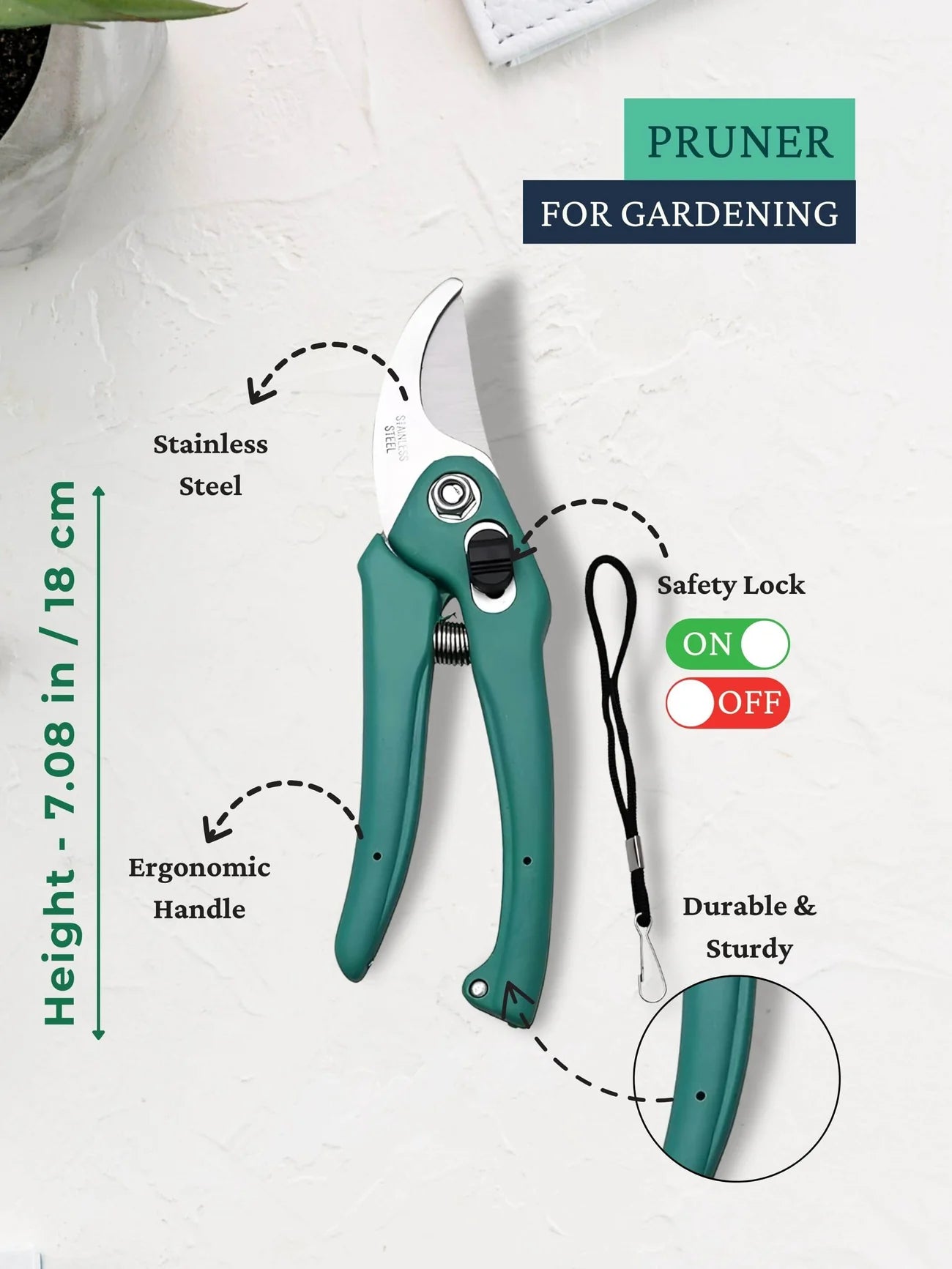 Garden pruning shears scissors