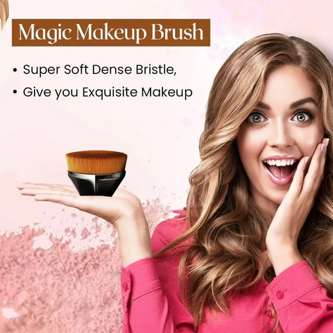 Foundation makeup brush flat top