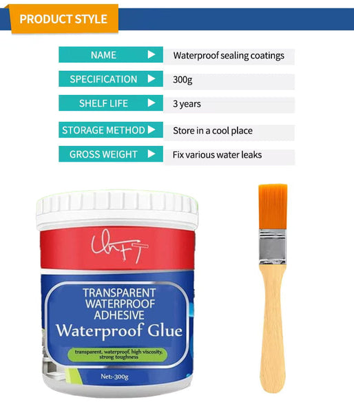 Transparent waterproof glue 300g