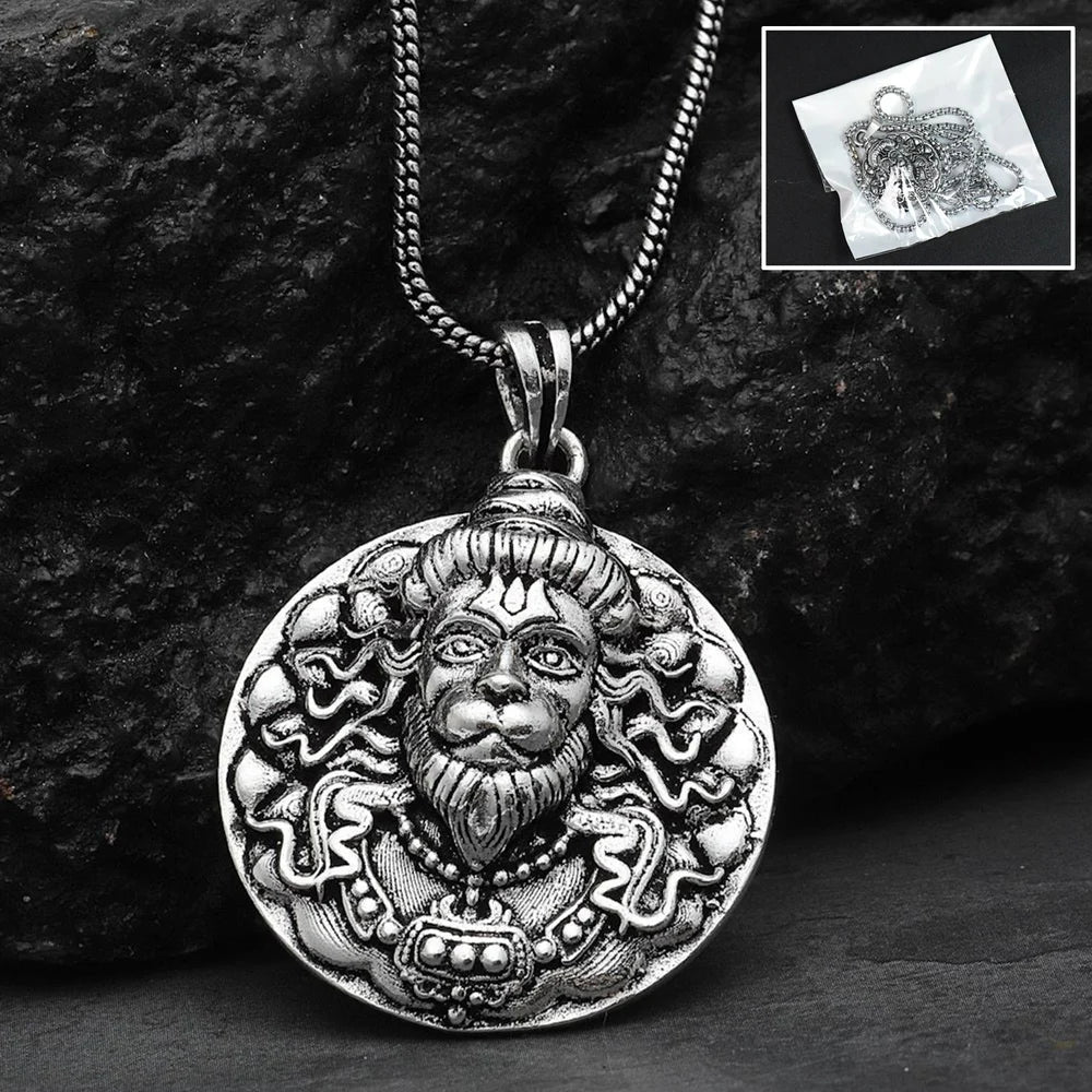 Hanuman devotion locket necklace