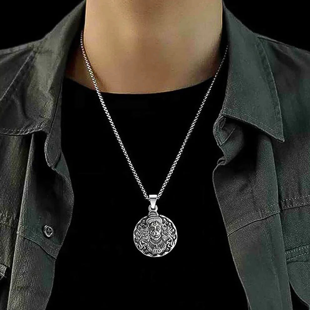 Hanuman devotion locket necklace