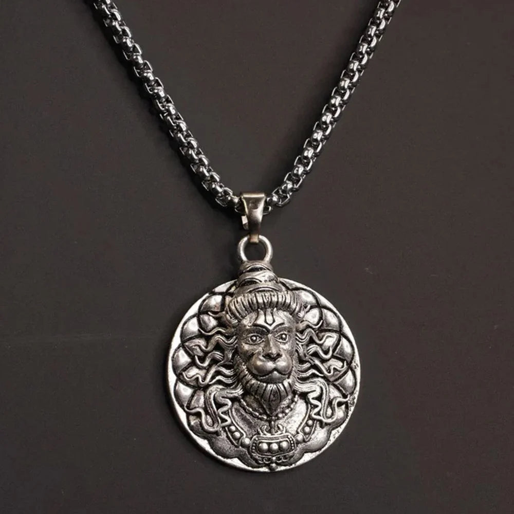Hanuman devotion locket necklace