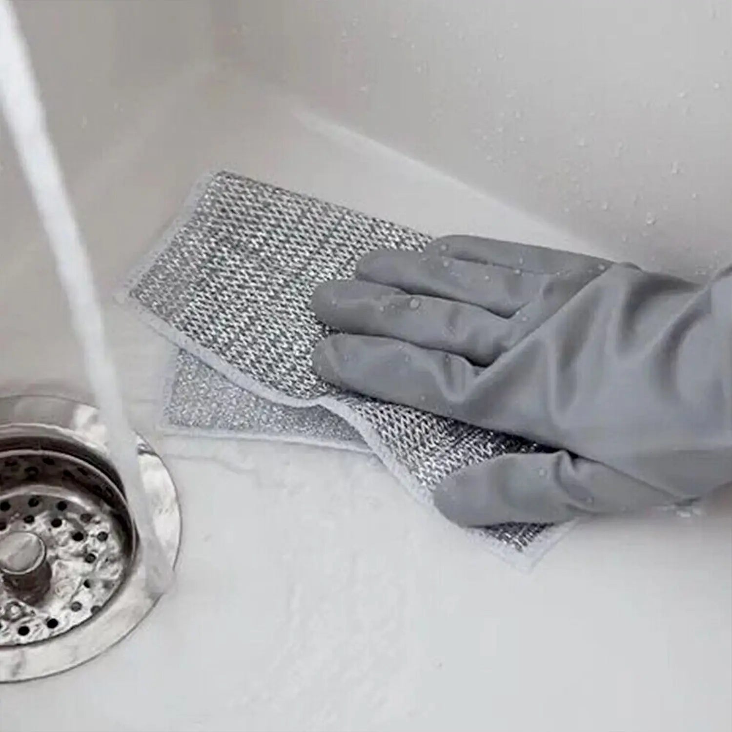 Dual-sided scrub cloth