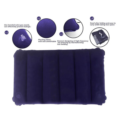 Velvet Inflatable Travel Pillow
