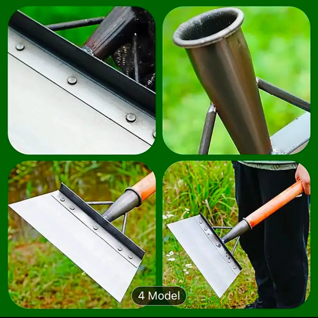 Multifunctional deep cleaning flat shovel