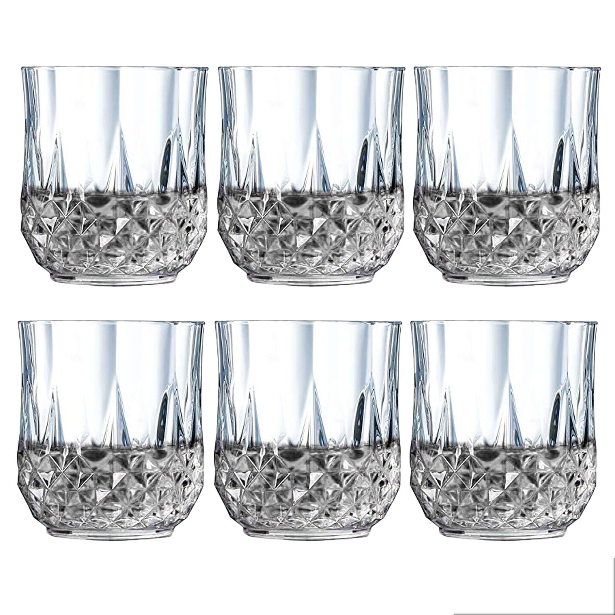 Unbreakable crystal glass set