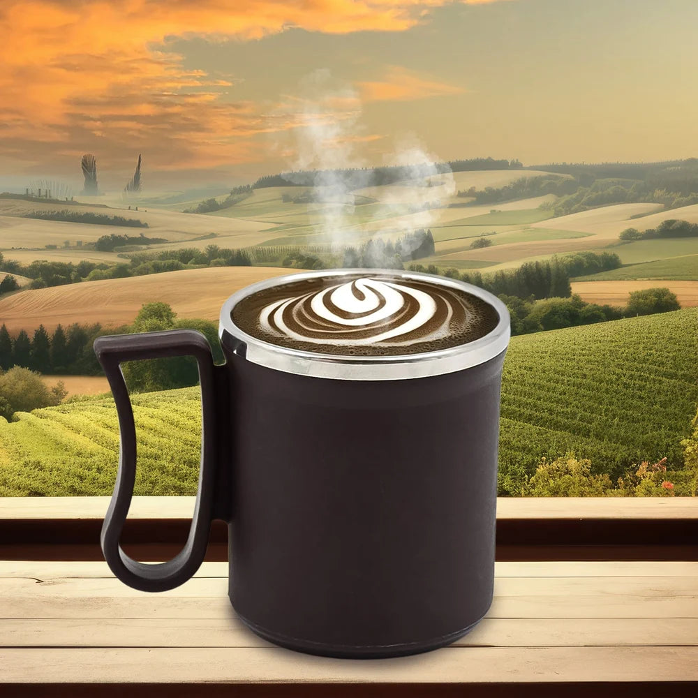 Insulated stainless steel coffee mug