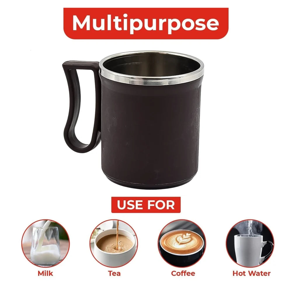 Insulated stainless steel coffee mug