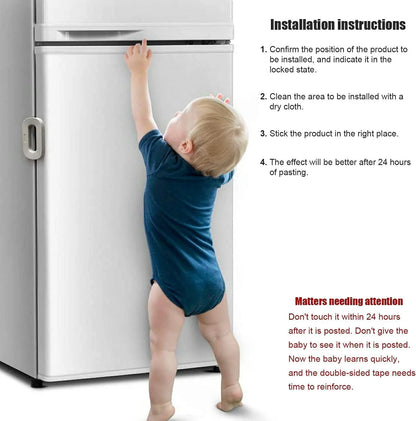 Childproof Fridge Door Lock - Home & Kitchen