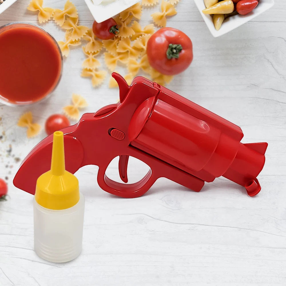 Condiment dispenser sauce gun