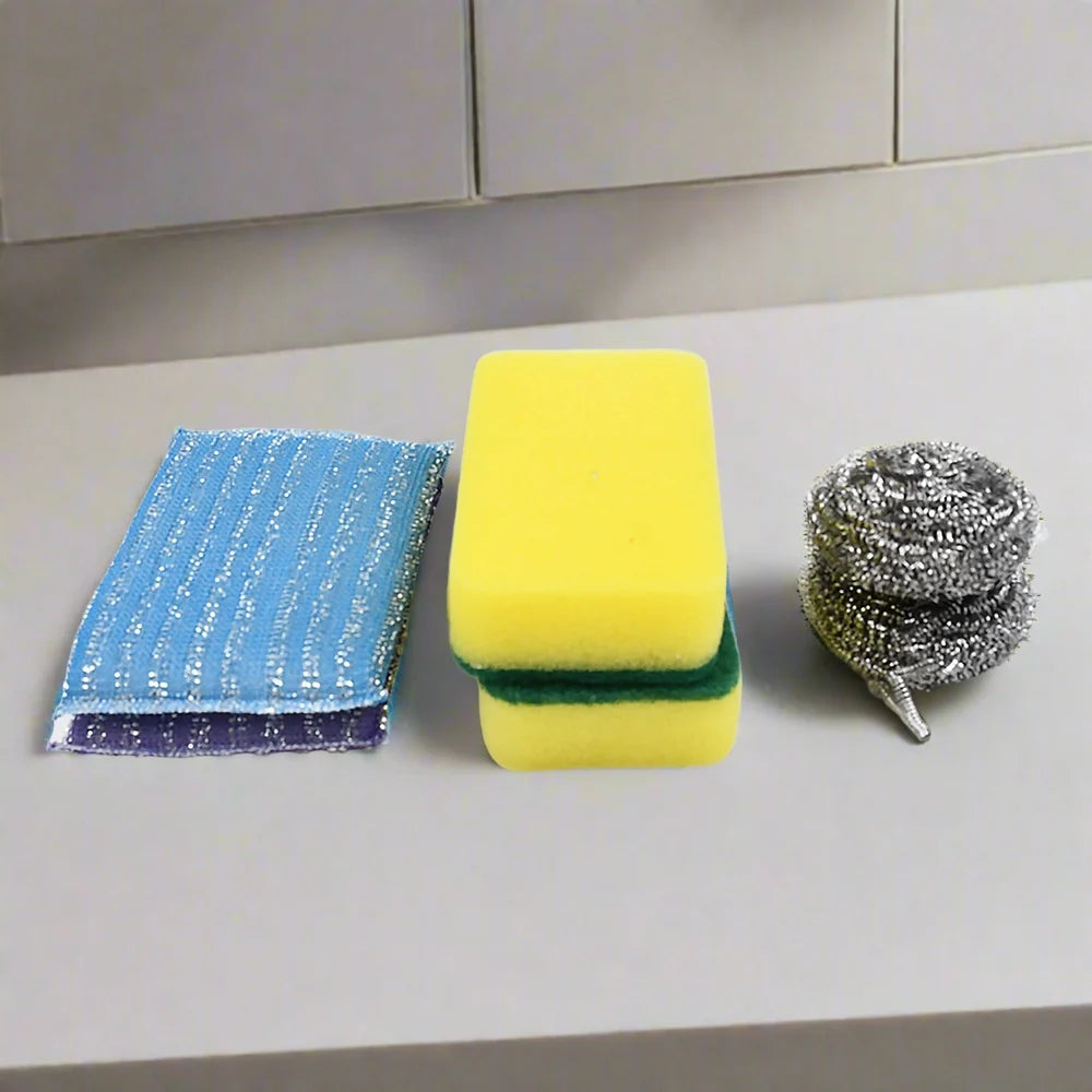 Kitchen scrub sponge set