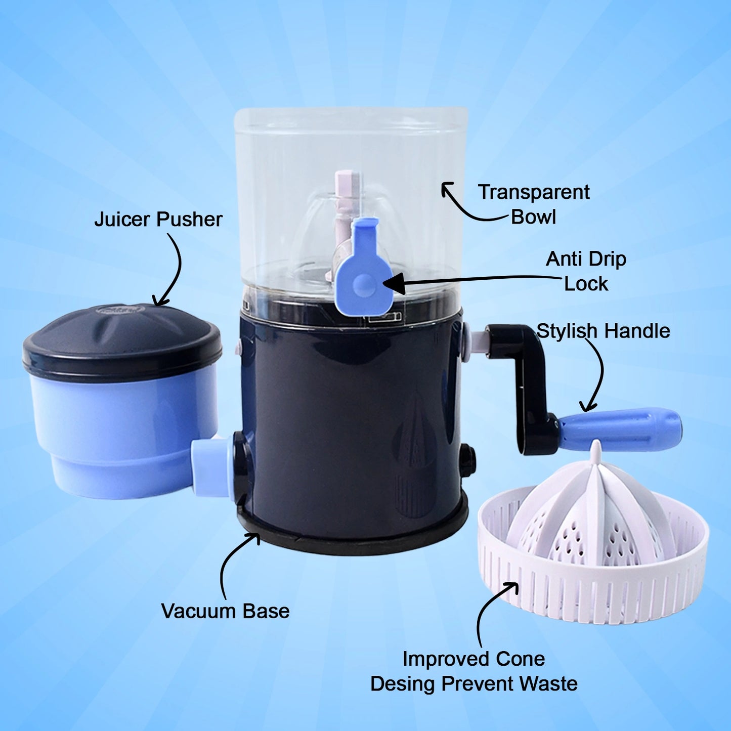 Compact Manual Fruit & Veg Juicer
