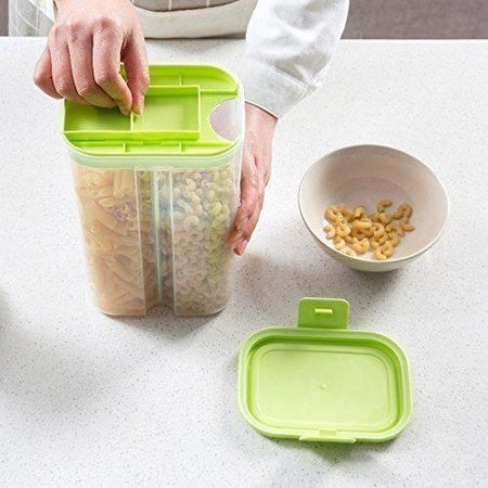2-section airtight food container