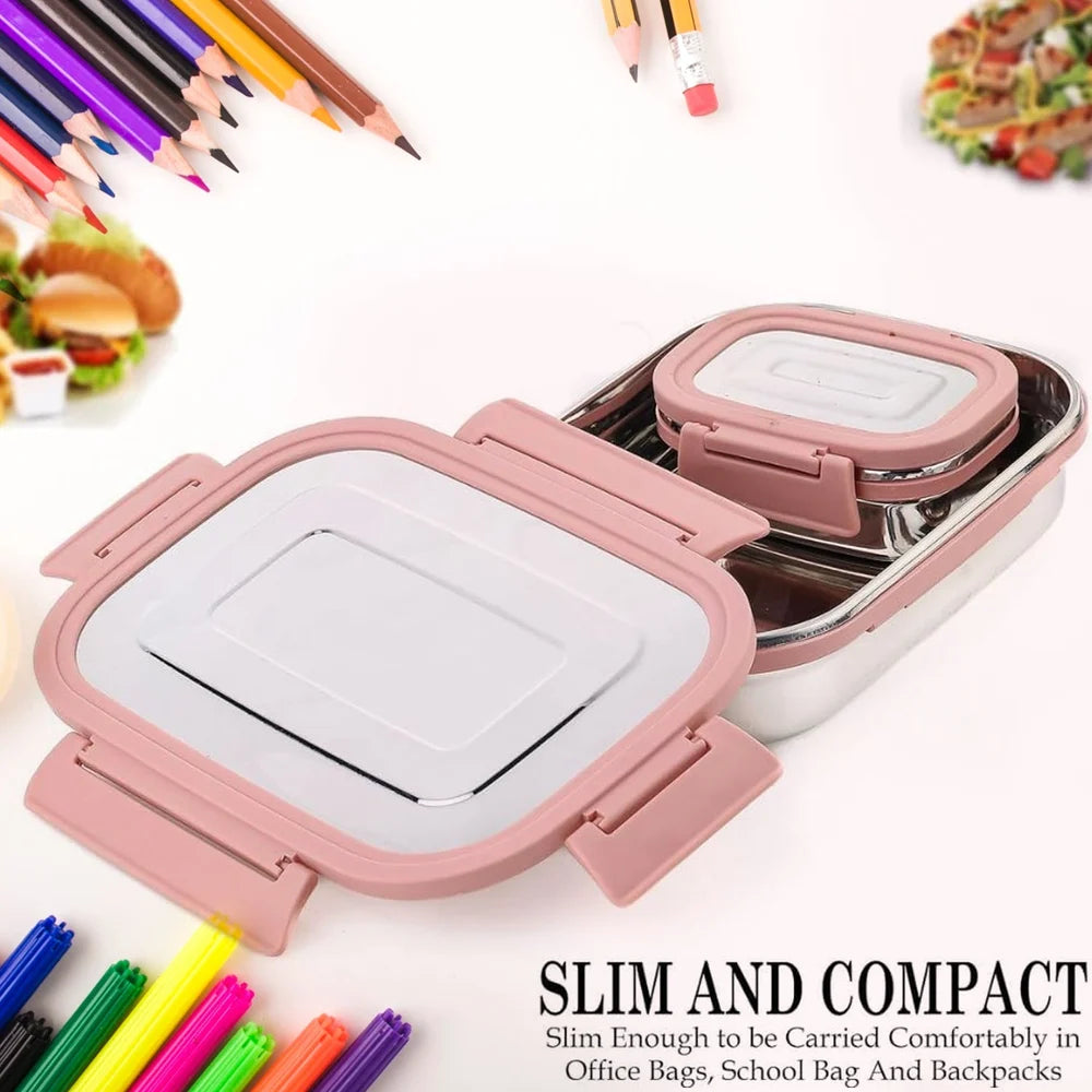 Leak-proof stainless steel lunch box