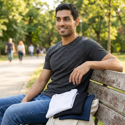 Men’s Polycotton T-Shirts – Pack of 4