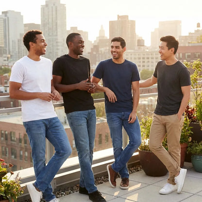 Men’s Polycotton T-Shirts – Pack of 4