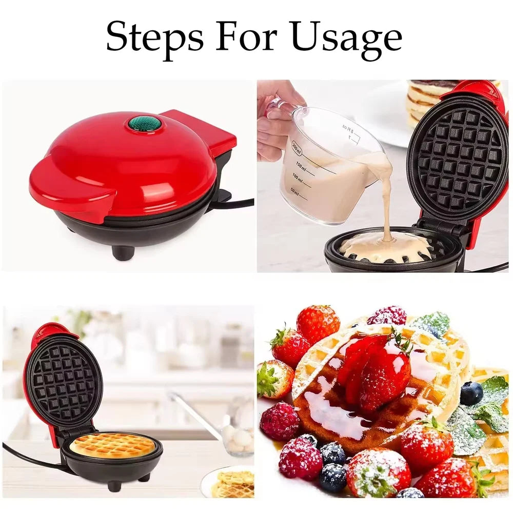 Mini compact waffle maker
