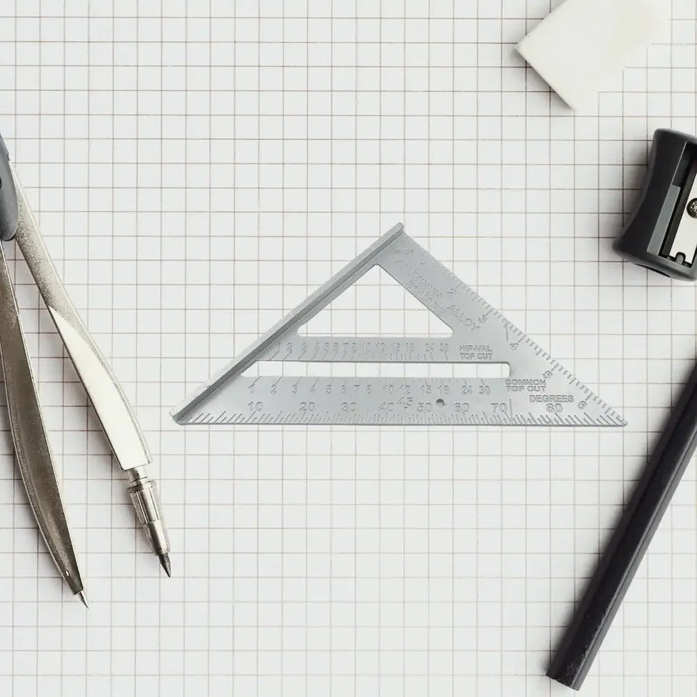 Multi-functional aluminum rafter square