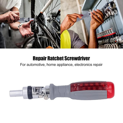 Multi Bits Ratchet Screwdriver Set - Hardware
