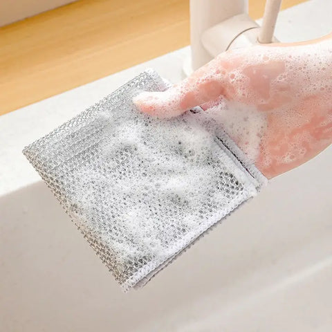 Non-scratch dishwashing wire cloth (pack of 10)