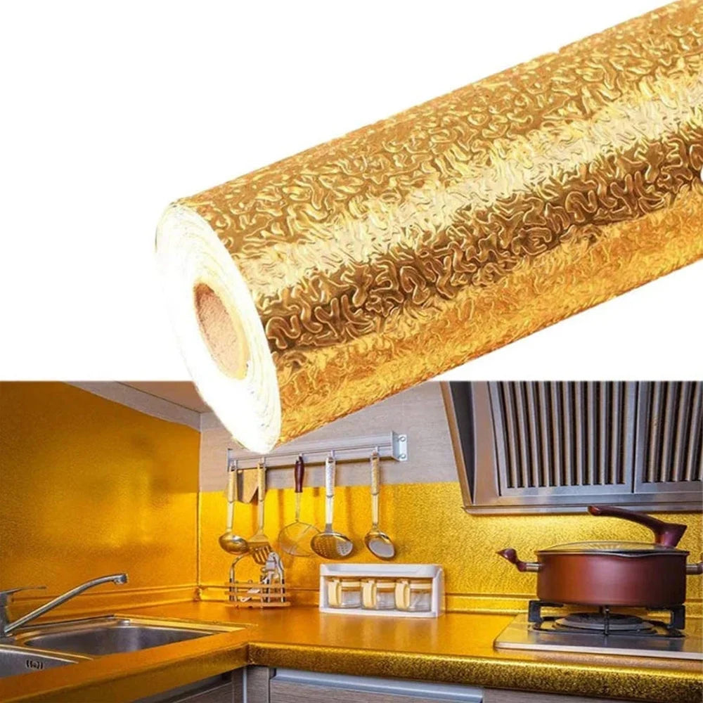 Oil-proof self-adhesive wallpaper