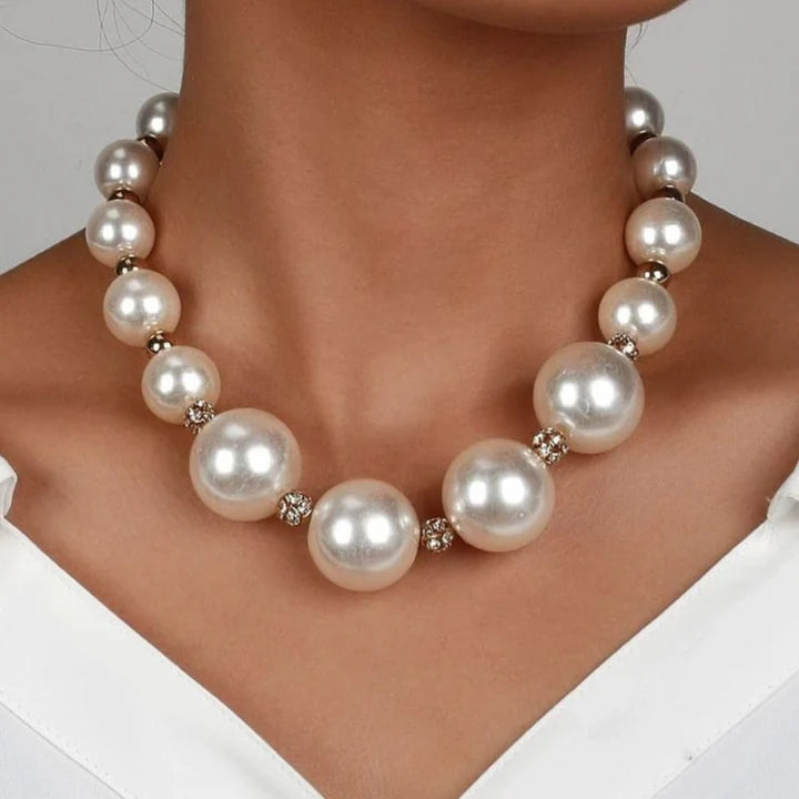 Sondarya faux pearl necklace set – 2 pcs