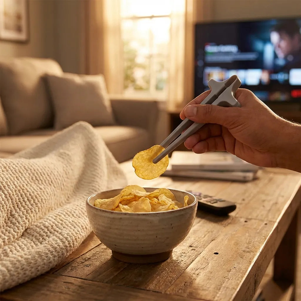 Plastic Finger Chopsticks For Gamers Snack Clips (1 Pc)