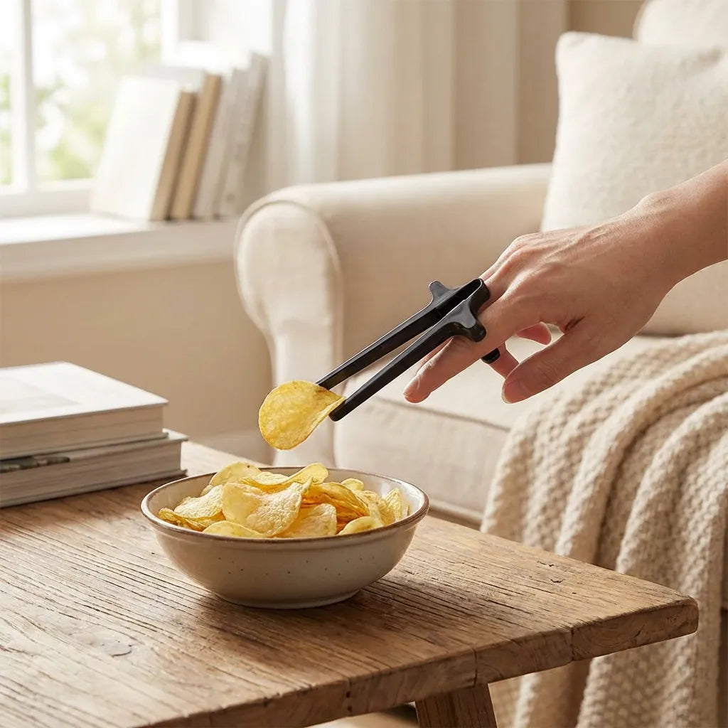 Plastic Finger Chopsticks For Gamers Snack Clips (1 Pc)