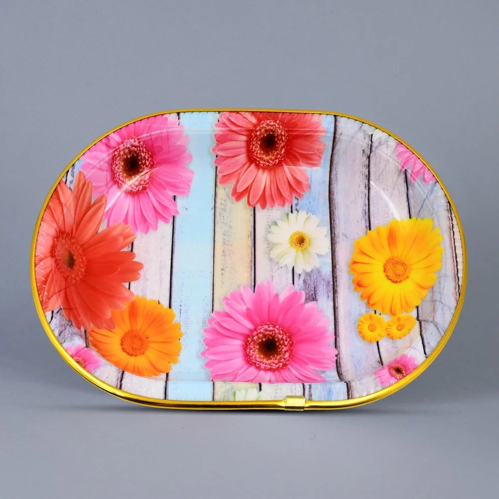 Flower Printed Serving Trays