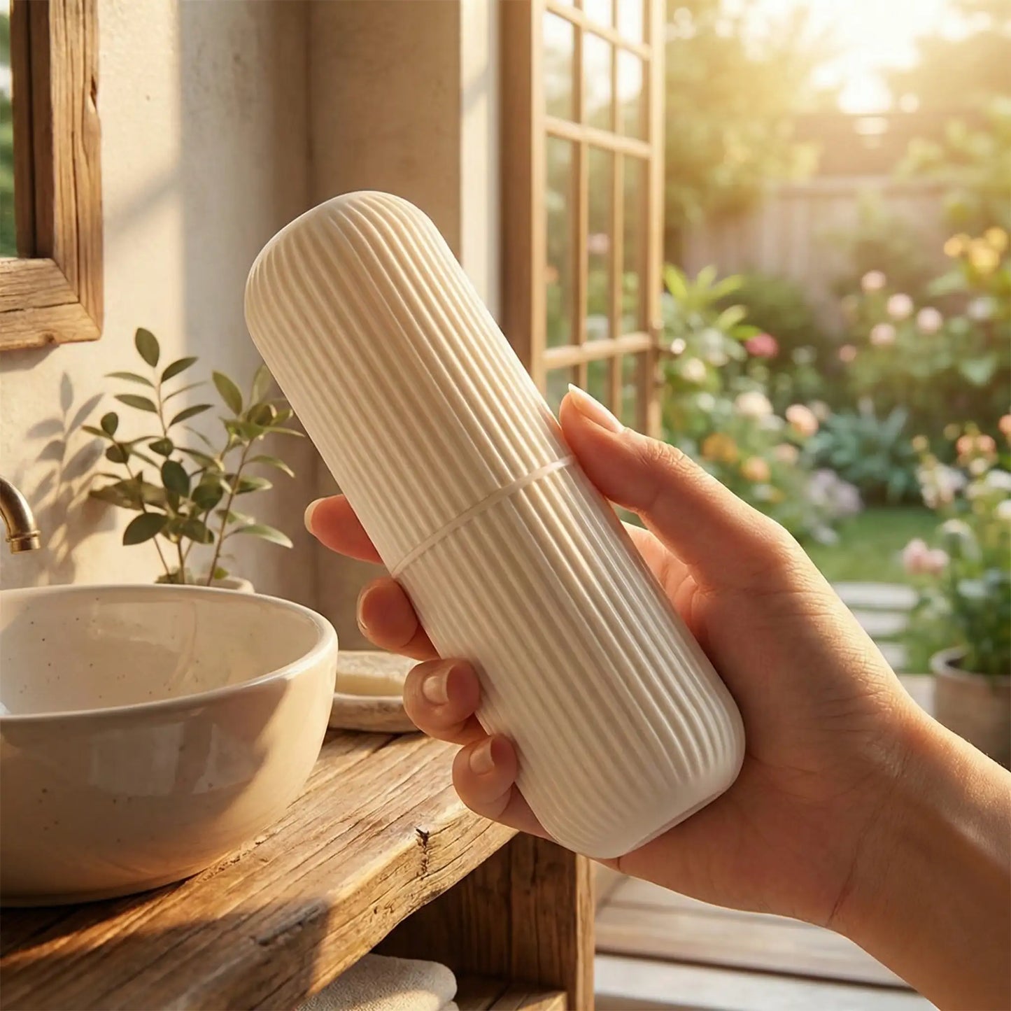 Portable Brush Storage Bottle (Pack of 1)