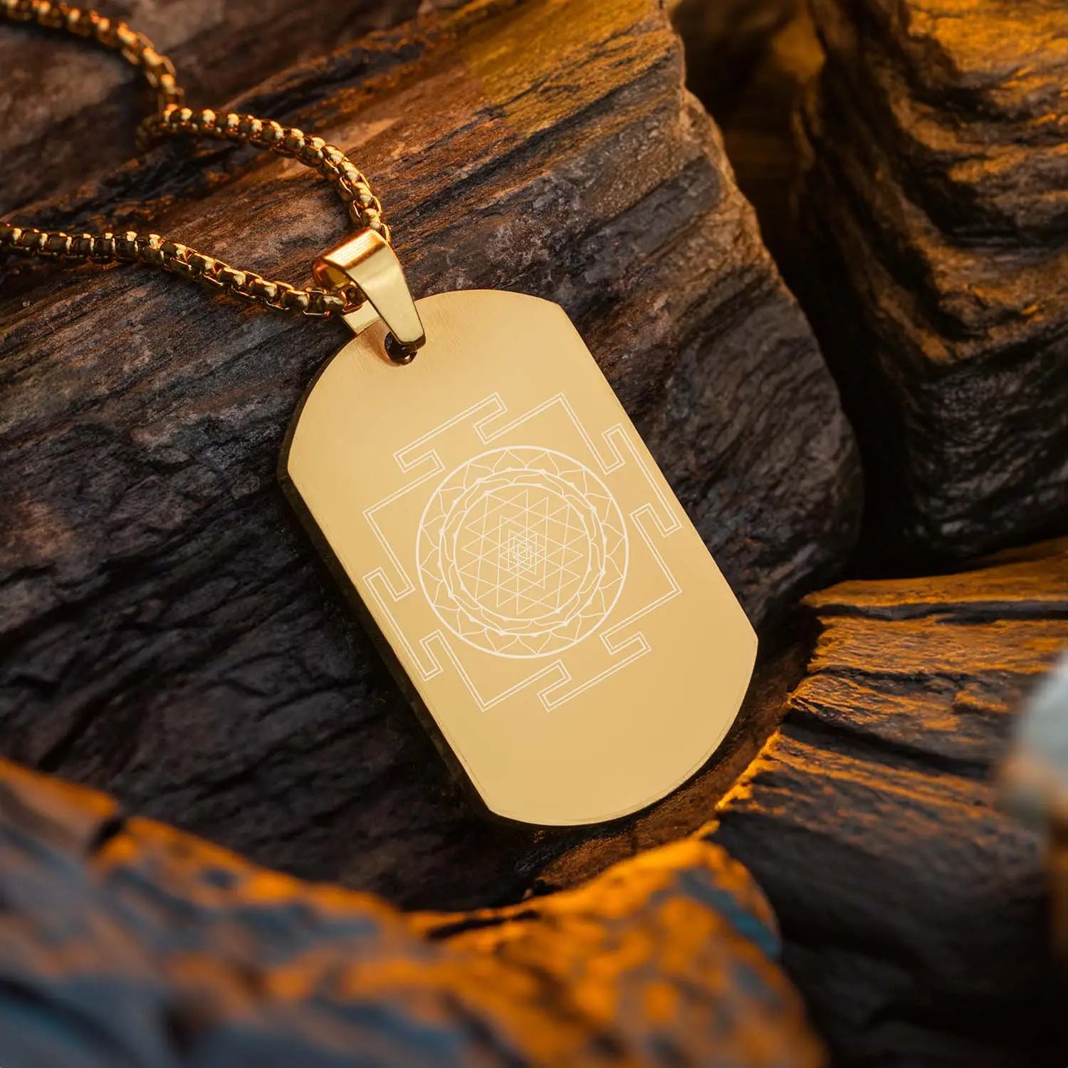 Shree yantra chain necklace