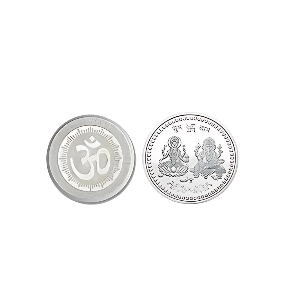 Pure silver lakshmi coin for gift and pooja