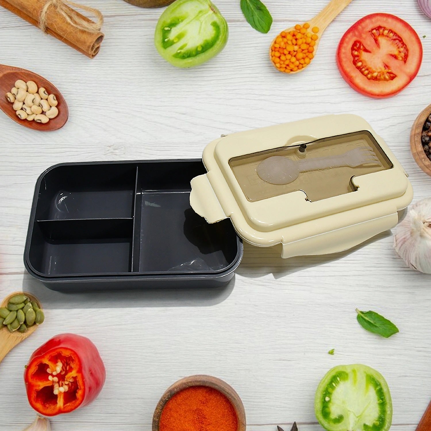 5-compartment leakproof lunch box